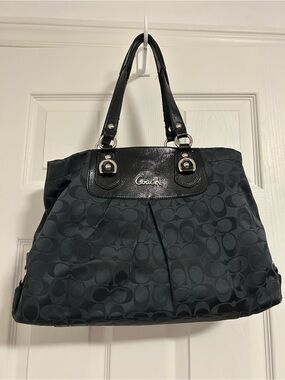 Coach Black Tote Bag with matching wallet